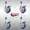 Service Caster 5 Inch 316SS Blue Poly Swivel 1-3/8 Inch Expanding Stem Caster Set Lock Brake SCC-SS316TTLEX20S514-PPUB-BLUE-138-4 - alternate 2